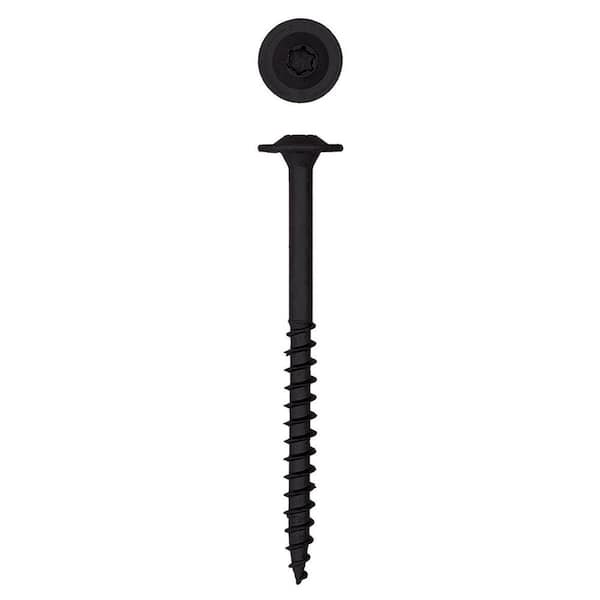 5/16 in. x 4 in. Black Exterior Powerlags Torx T-Star Washer Head Wood Lag Structural Screws (250 Ea) Bulk Bit Included