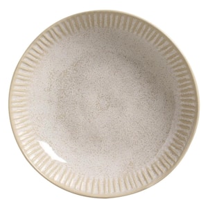 26.91 fl. oz. Latte Beige Stoneware Linhas Salad Bowl (Set of 6)