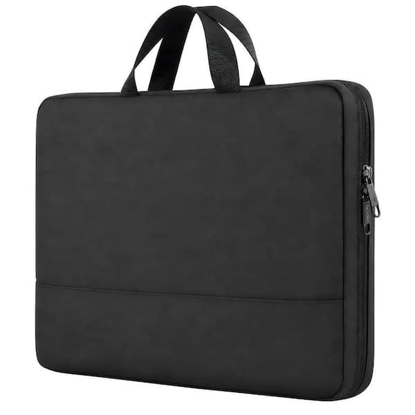 Black 15.6 in. Laptop Sleeve Computer Bag Water Resistant Computer Case Carrying Cover Compatible, Gifts for Men Women