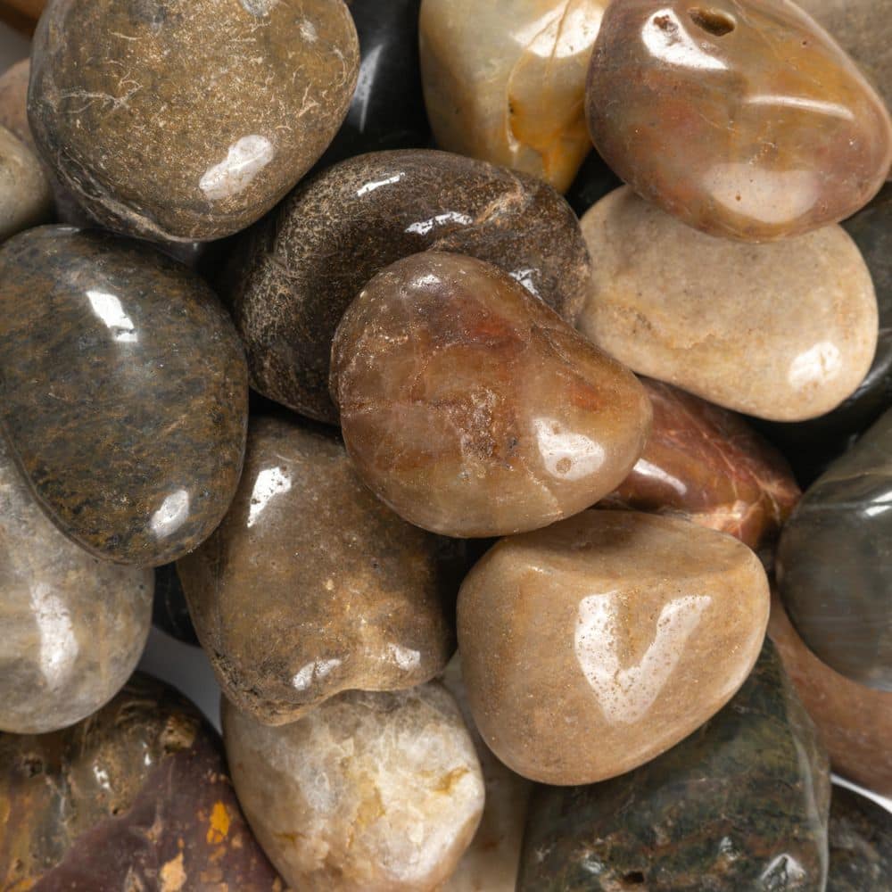 Mixed Super Polished 0.5 cu. ft. (1 in. to 2 in.) Multi-Color Marble Landscape Pebbles - 1 Bag price history on PriceWatchPro