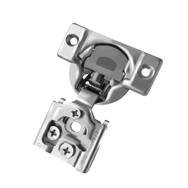 Unbranded 105-Degree 1/2 in. (35 mm) Overlay Soft Close Face Frame Cabinet Hinges with Installation Screws (5-Pairs)