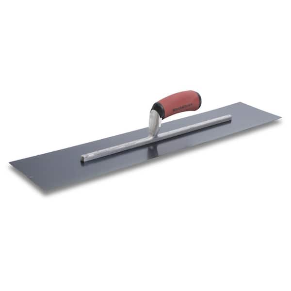 MARSHALLTOWN 24 in. x 5 in. Blue Steel Finishing Curved Durasoft Handle Trowel