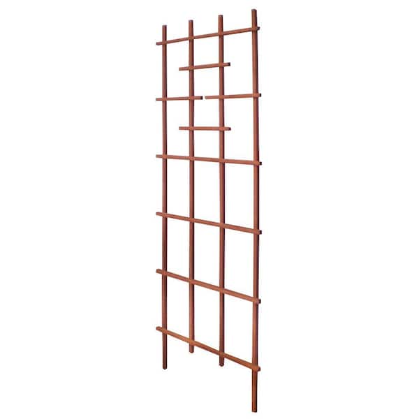 Greenes Fence 72 in. Brown Premium Ladder Trellis RC926SB - The Home Depot