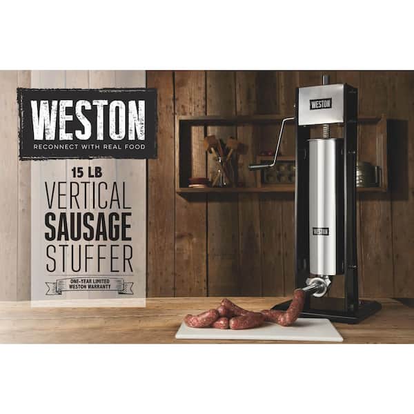 Weston 15 lbs. Vertical Sausage Stuffer 86-1501-W - The Home Depot
