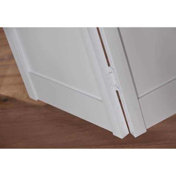 Pinecroft 36 in. x 80 in. Seabrooke Shaker Style White Hollow Core