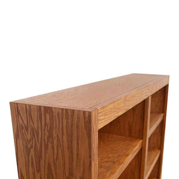 Concepts In Wood 36 in. Dry Oak Wood 6-shelf Standard Bookcase