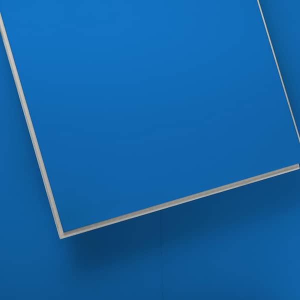 Lucida USA (Sample) MonoCore Bilberry Blue Solid 22-mil Interlocking Luxury Vinyl Plank