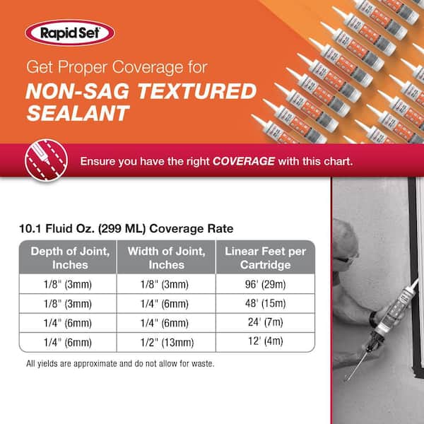 10.1 fl. oz. Non-Sag Textured Sealant in Gray