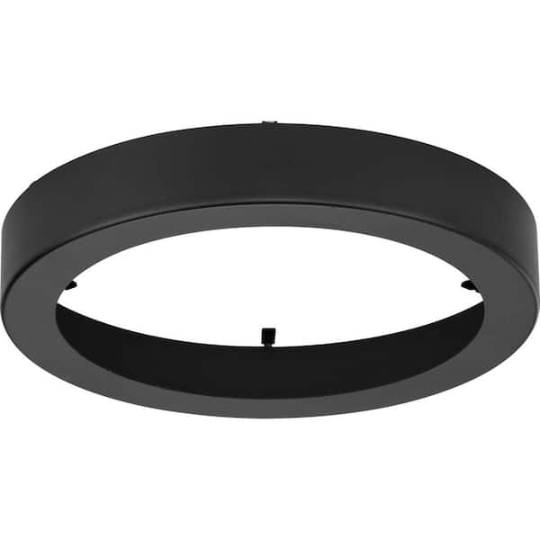 Progress Lighting Everlume 7 in. Black Edgelit Round Trim Ring
