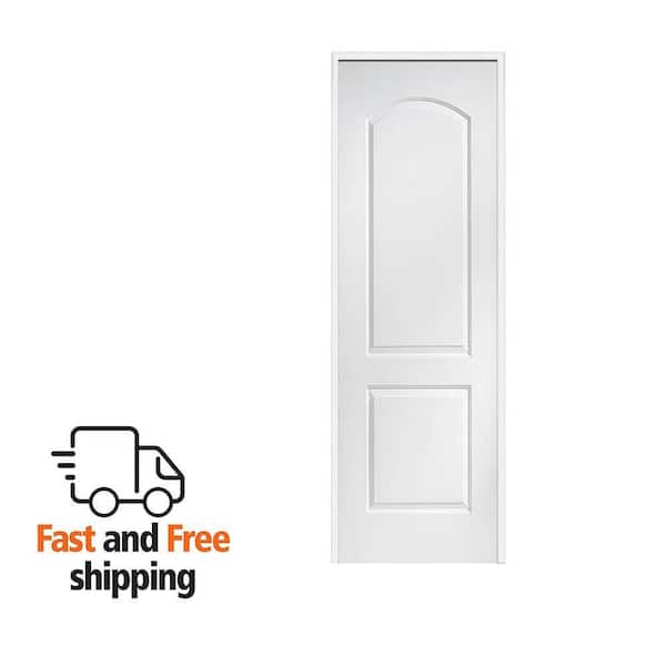 36 in. x 96 in. Smooth Caiman Right-Hand Solid Core Primed Molded Composite Single Prehung Interior Door