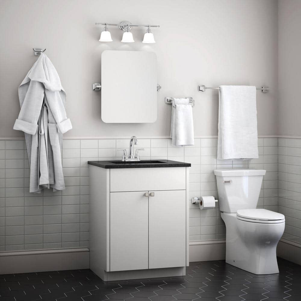 Polished Chrome 18-Inch Wall Mounted Towel Bar