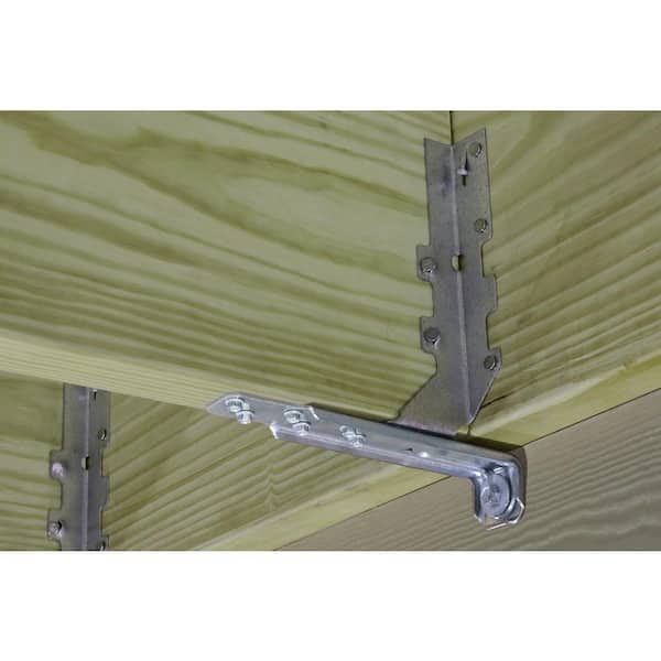 DTT ZMAX Galvanized Deck Tension Tie for 2x Nominal Lumber