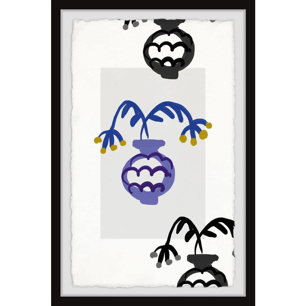 Water the Flowers by Marmont Hill Framed Abstract Art Print 24 in. x 16 in.