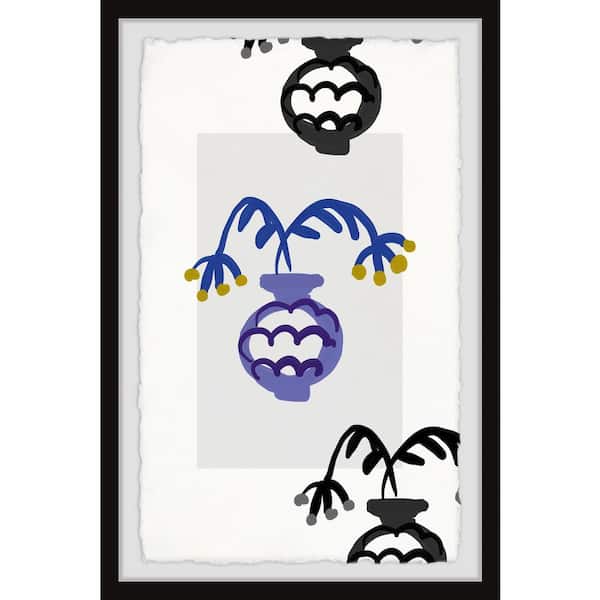 Unbranded "Water the Flowers" by Marmont Hill Framed Abstract Art Print 24 in. x 16 in.