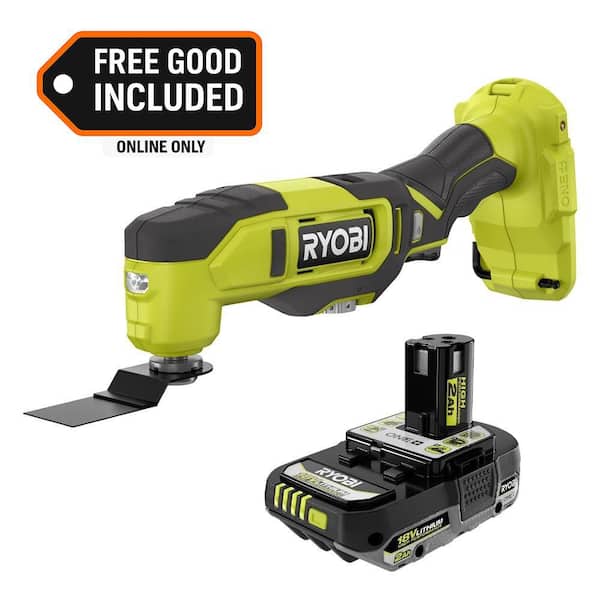 ONE+ 18V Cordless Oscillating Multi-Tool with FREE 2.0 Ah HIGH PERFORMANCE Battery