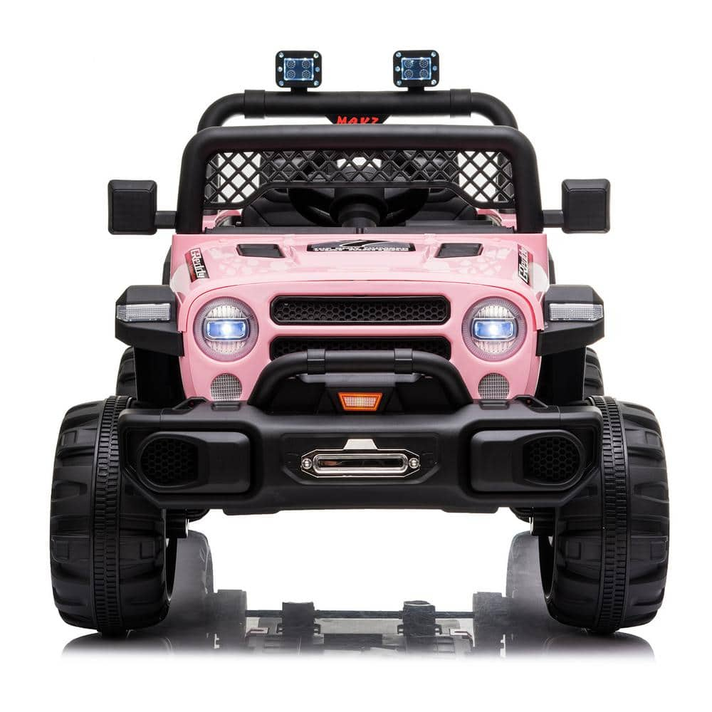 Karl home 12-Volt Kids Ride On Truck Car with Remote LED Lights Music ...