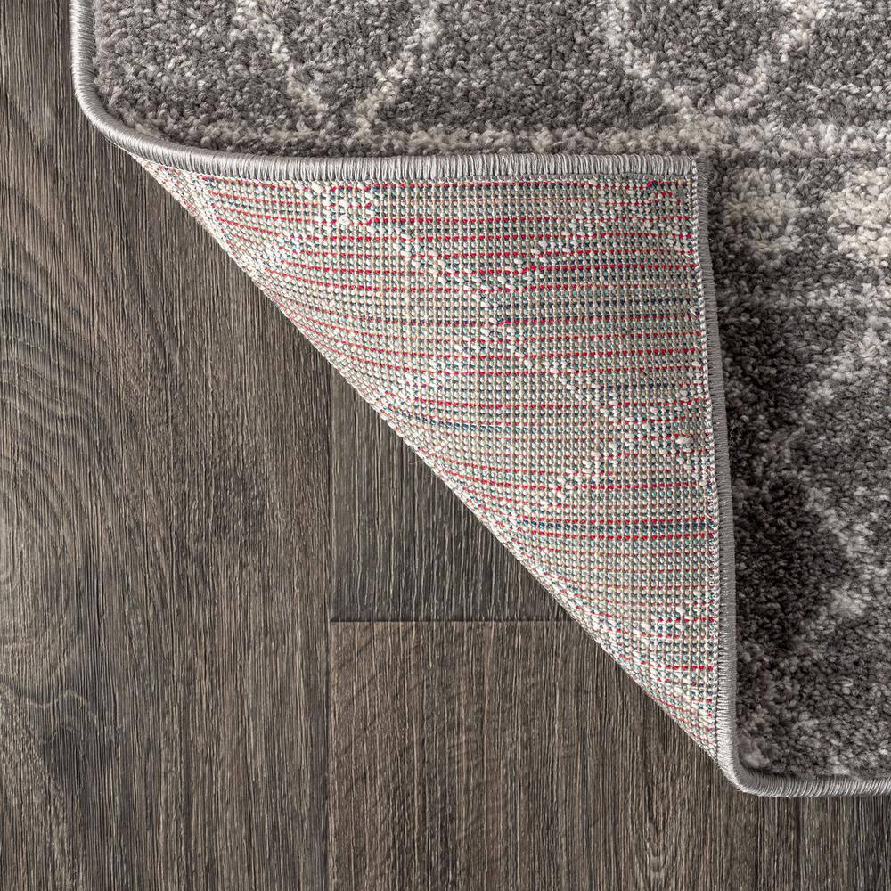 Gray and Ivory Moroccan Beni Souk Area Rug