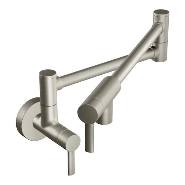 MOEN Modern Wall Mounted Pot Filler in Spot Resist Stainless