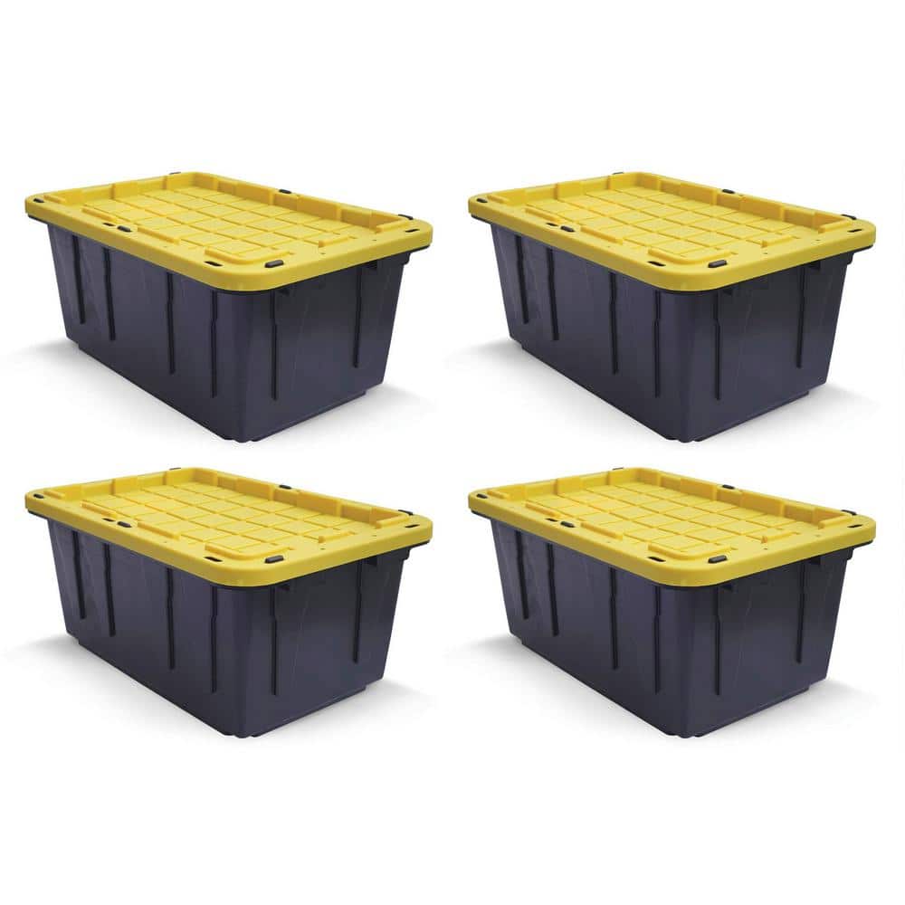 STORAGE CONTAINERS - 17 Gallon Snap Lid Plastic Bin 29.60 x 18.00