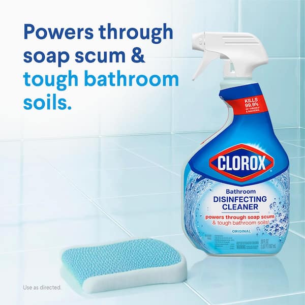 30 oz. Bleach Free Disinfecting Bathroom Cleaner Spray (4-Pack)