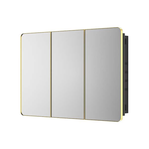 Rectangle Metal Wall Mirror Keonjinn Size: 48 x 32