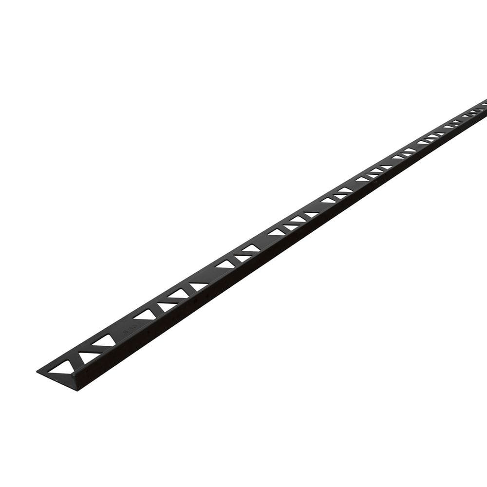 Matte Black 1.13 in. W x 96 in. L Aluminum 5/16 in. Tile Edge Trim price history on PriceWatchPro