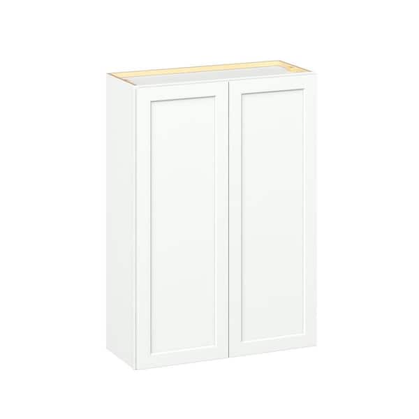 Emerson Pure White Wall 2-Door Ready to Assemble Kitchen Cabinet (30 in. W x 42 in. H x 12 in. D)
