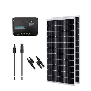 200-Watt 12-Volt Monocrystalline Solar Bundle Off-Grid Kit with 30 Amp PWM Charge Controller