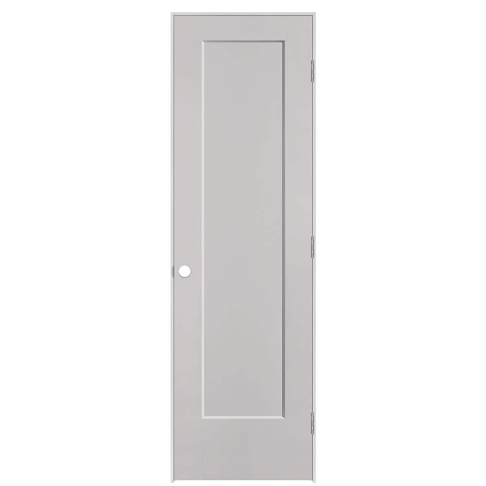 24 in. x 80 in. 1-Panel Lincoln Park Left-Hand Hollow Core Silver Bullet Molded Composite Single Prehung Interior Door price history on PriceWatchPro