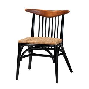 Parthenia Black and Walnut Brown Dining Chair