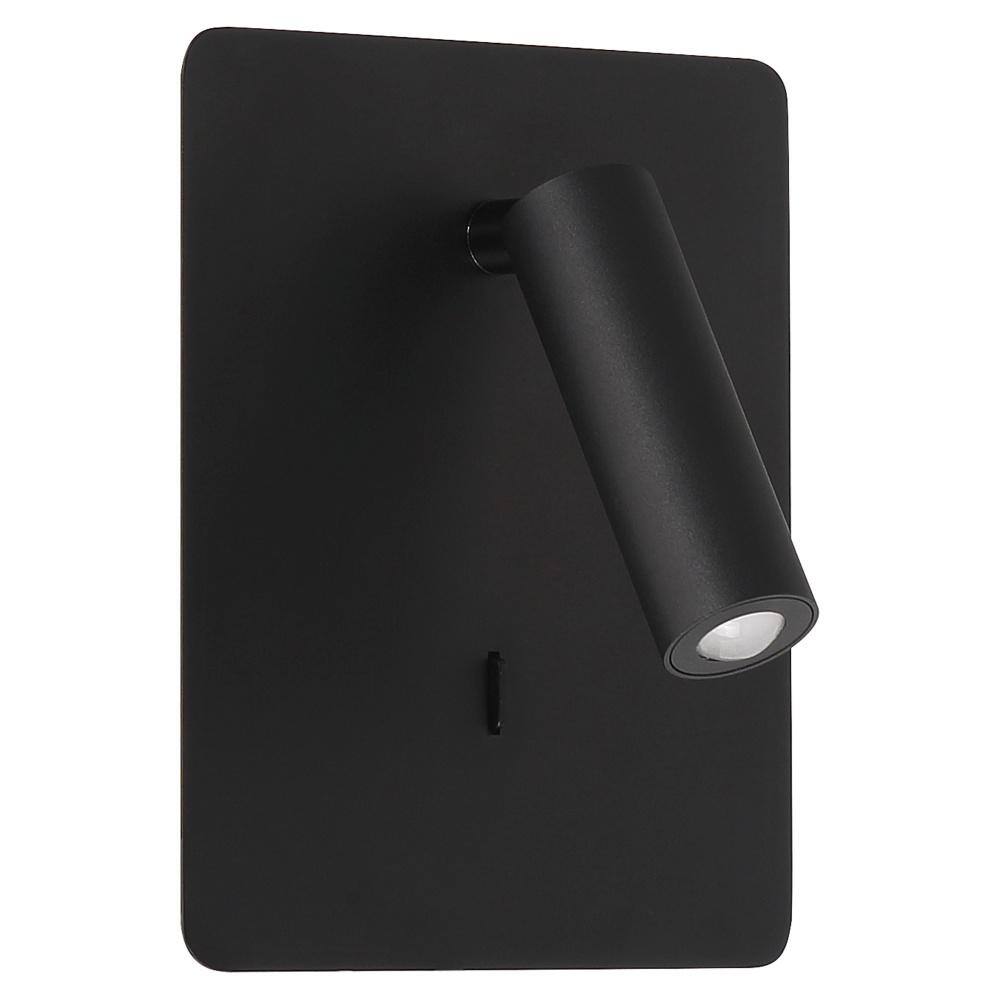 Matte Black Adjustable Cylinder LED Wall Sconce