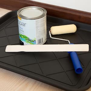Black 15 in. x 20 in. Eco-Friendly Polypropylene Utility Boot Tray Mat