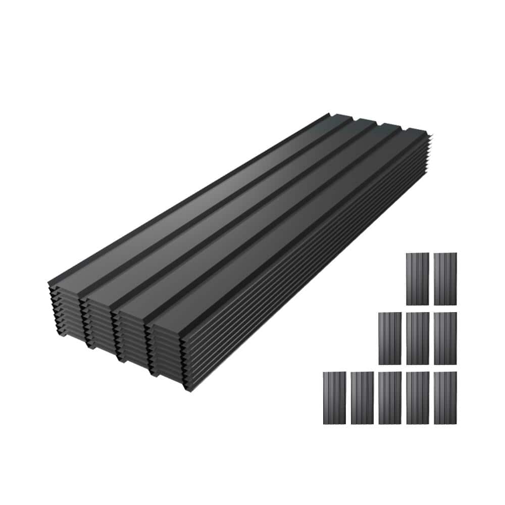 Metal Roof Panel Length 61IN 10PCS Galvanized Roof Panels Waterproof Heavy Duty Metal Roof Panels price history on PriceWatchPro