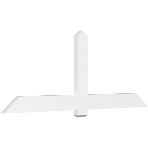 Ekena Millwork Eugene 84 in. W x 31.5 in. H x 2 in. D Signature Polyurethane Bracket