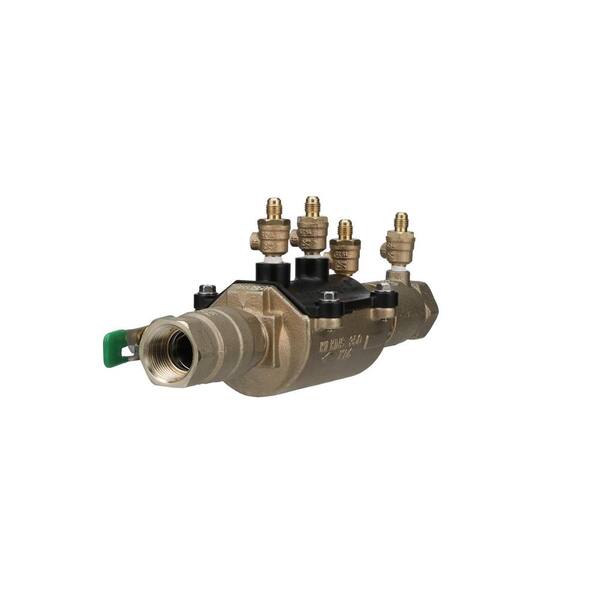 1 in. Lead-Free Bronze Double Check Valve Assembly with Integral Male 45 Degree Flare SAE Test Fitting 1 in. Lead-Free Bronze Double Check Valve Assembly with Integral Male 45 Degree Flare SAE Test Fitting