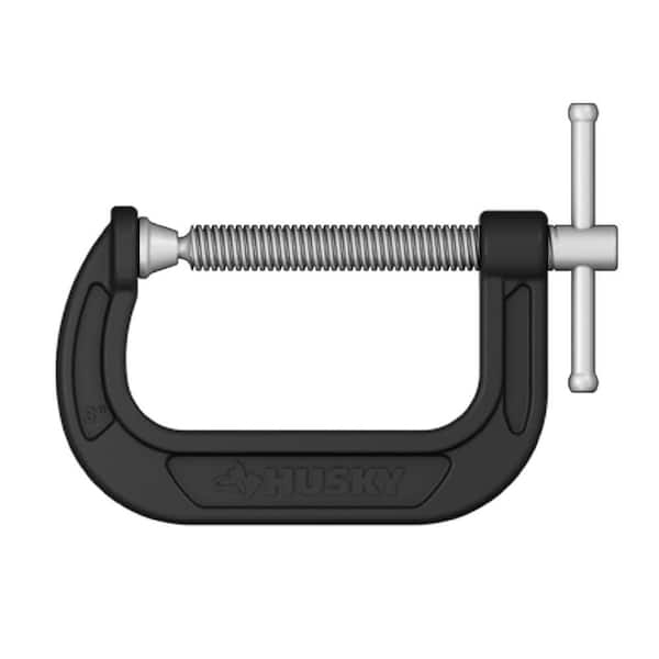 Husky 3 in. Drop Forged C-Clamp