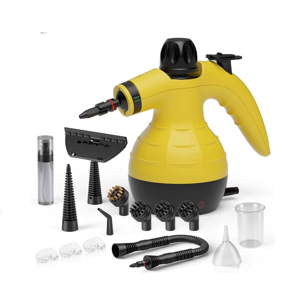 1050W Handheld Corded Steam Cleaner w 350ML Tank for Kitchen, Bathroom, Car, Living Room, Multi-Surface, Yellow price history on PriceWatchPro