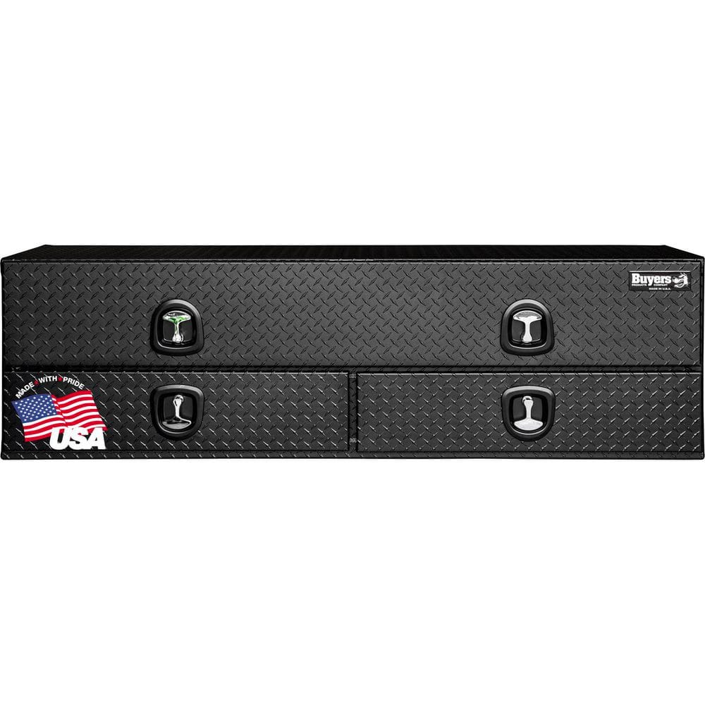 21 in. x 18 in. x 72 in. Textured Matte Black Diamond Tread Aluminum Heavy-Duty Flatbed Contractor with Lower Drawers price history on PriceWatchPro