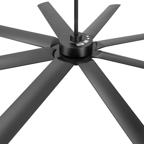 Primo 72-In Indoor Ceiling Fan with DC Motor, 8 ABS Blades, 3-Color Light, 6-Speed Remote Control, 2 Downrods with Timer Lighting