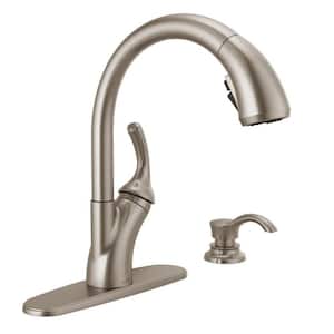 Shiloh Single-Handle Pull-Out Sprayer Kitchen Faucet with ShieldSpray in SpotShield Stainless