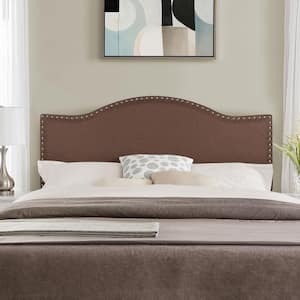 HOMESTOCK Light Gray Headboards for Queen Size Bed, Upholstered
