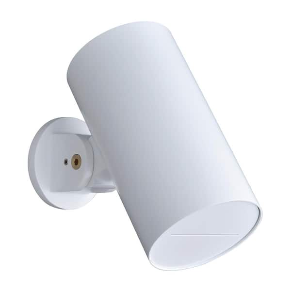 Tomfaucet 1-Spray Patterns with 6.9 GPM 3.15 in. Wall Mount Fixed Shower Head in White Waterfall Round