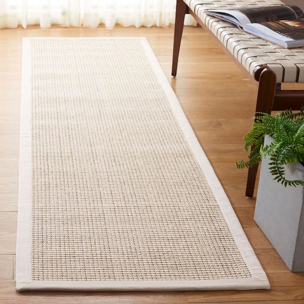 Palm Beach 2 ft. x 8 ft. Ivory Modern Abstract Runner Rug