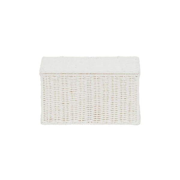 Small white linen deals basket