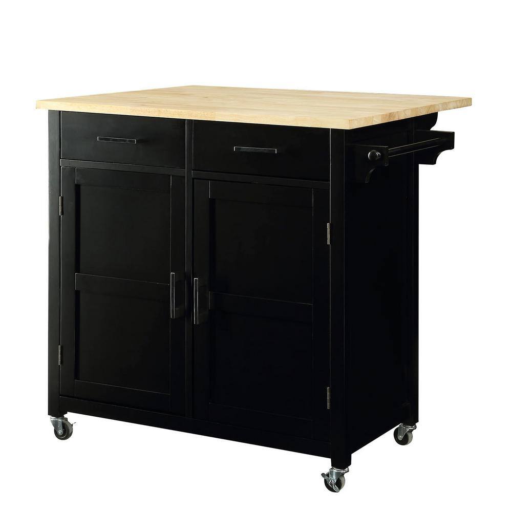 Macie Easy White Kitchen Cart - thumbnail 6