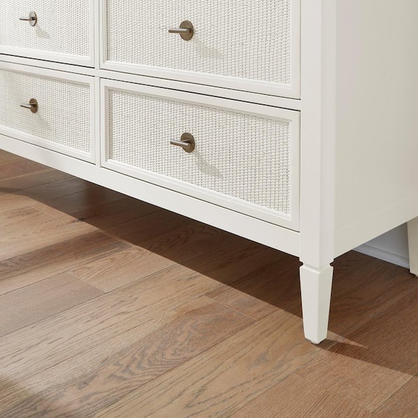 Marsden Ivory 6-Drawers 54 in. Cane Dresser without Mirror Marsden Ivory 6-Drawers 54 in. Cane Dresser without Mirror