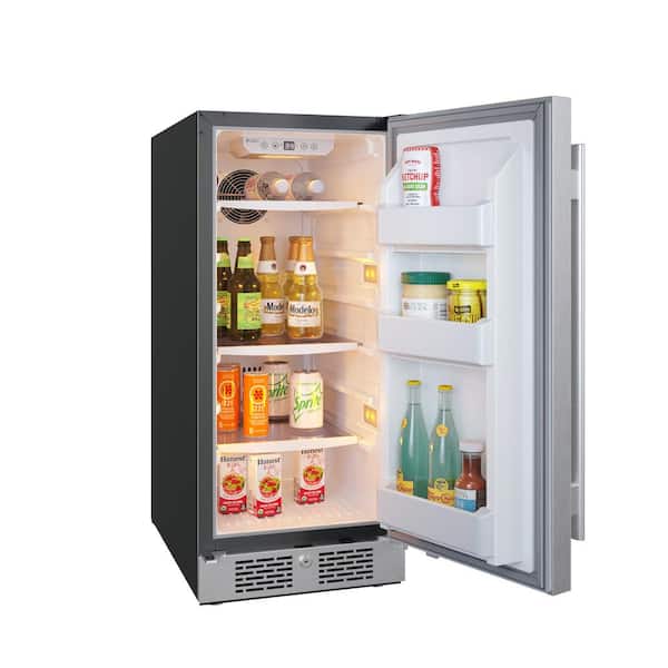 Avallon 15 in. 3.3 cu. ft. Freezerless Refrigerator 1 Door in Stainless Steel AFR152SSRH The Home Depot