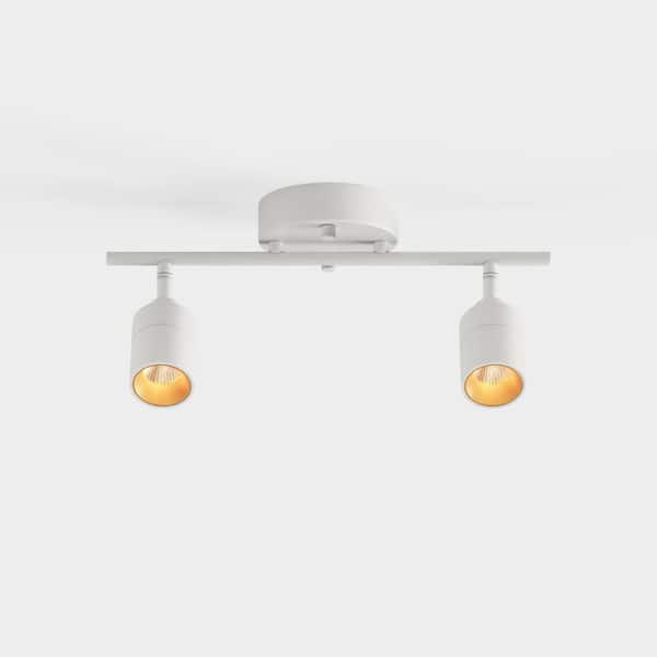 Vidalite Shura 2-Light White Integrated LED Track Light with