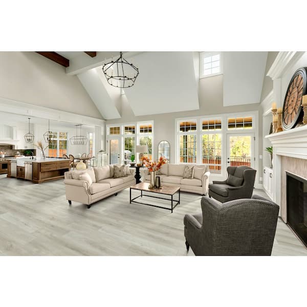 Coral Cove Hickory 12 MIL x 7 in. W x 48 in. L Waterproof Click Lock Luxury Vinyl Plank Flooring (23.8 sq. ft. /Case)
