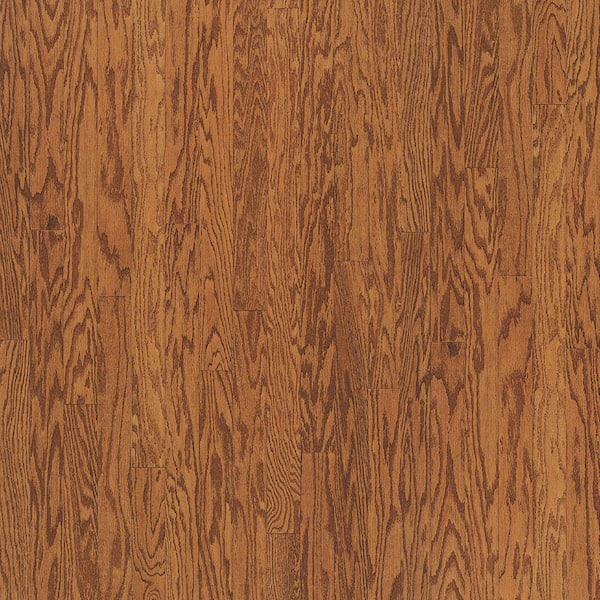 Turlington Gunstock Oak 3/8 in. T x 3 in. W Tongue and Groove Smooth Engineered Hardwood Flooring (24.12 sq. ft./ctn)